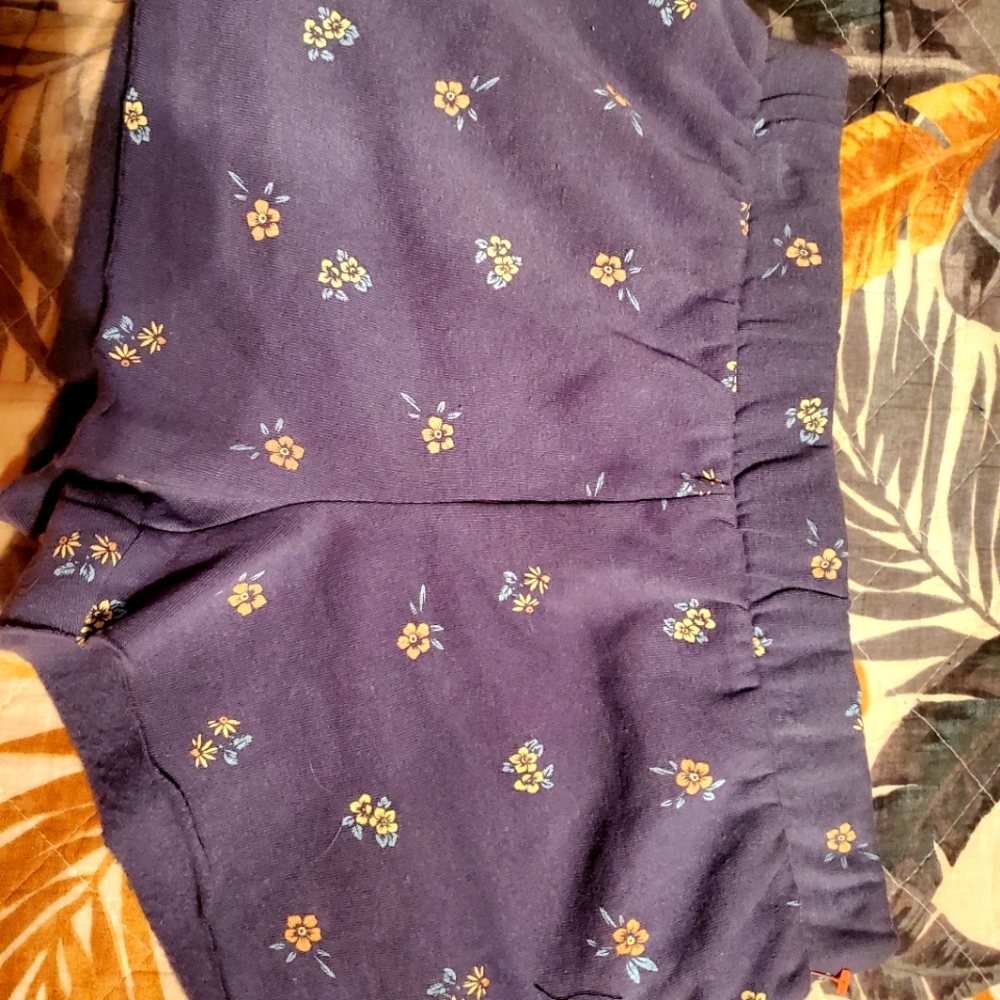 Floral soft pajamas shorts